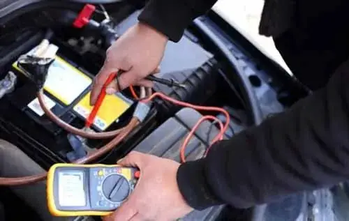 Placing The Lead On Battery Terminal