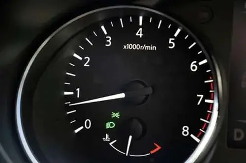 Tachometer Showing An Idling Engine