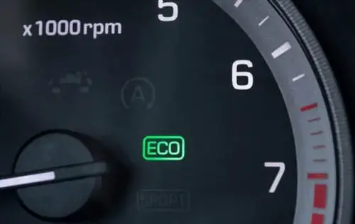 The ECO Indicator In Instrument Panel